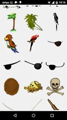 Pirates photo stickers android App screenshot 2